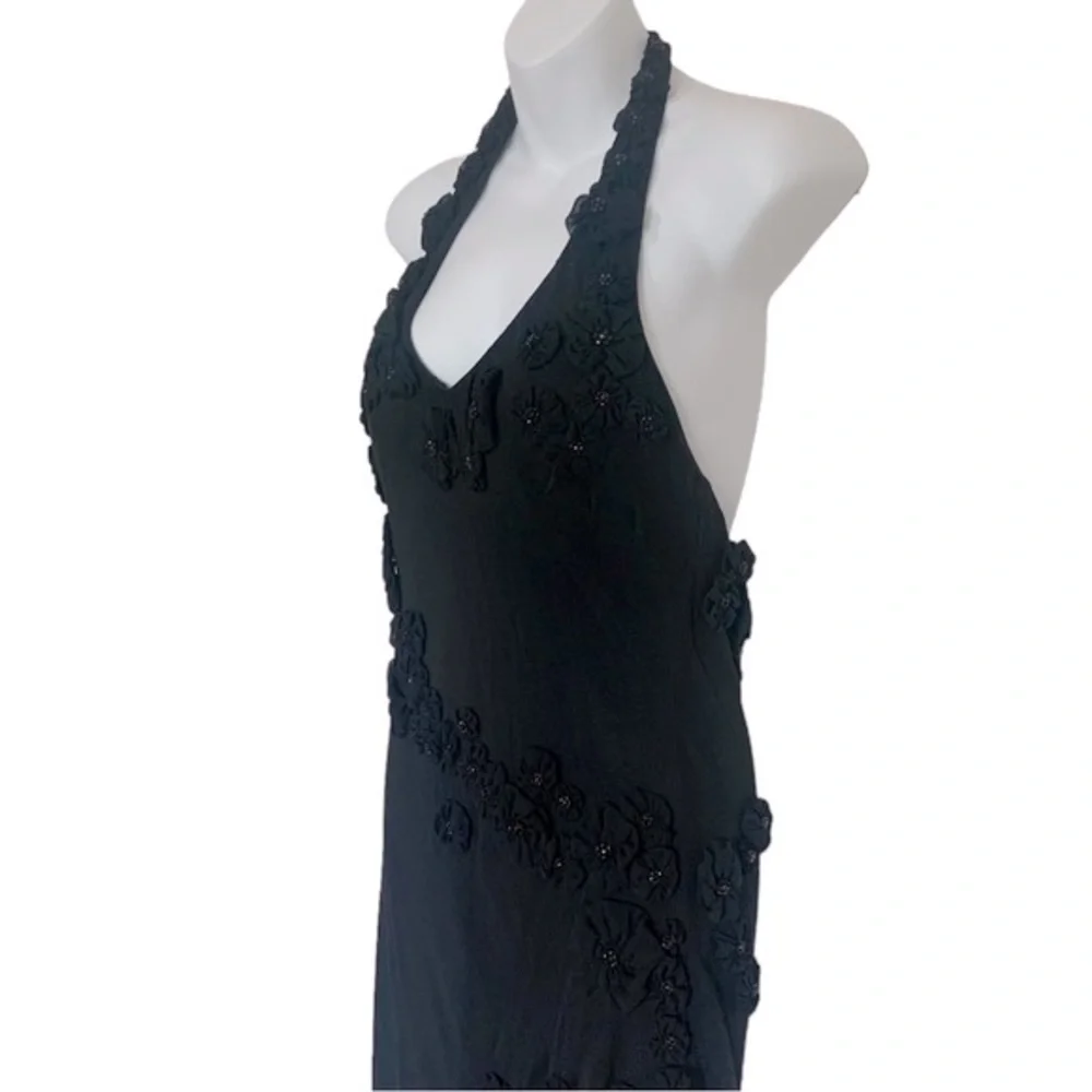 Sue Wong Vintage Silk Halter Neck Dress - Picture 4 of 13